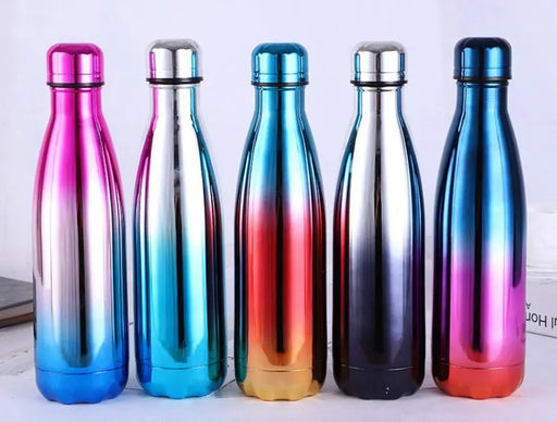Gradient Color Stainless Steel Insulated Vacuum Water Bottle, 16.9 oz. (Multiple Styles) - Full-X