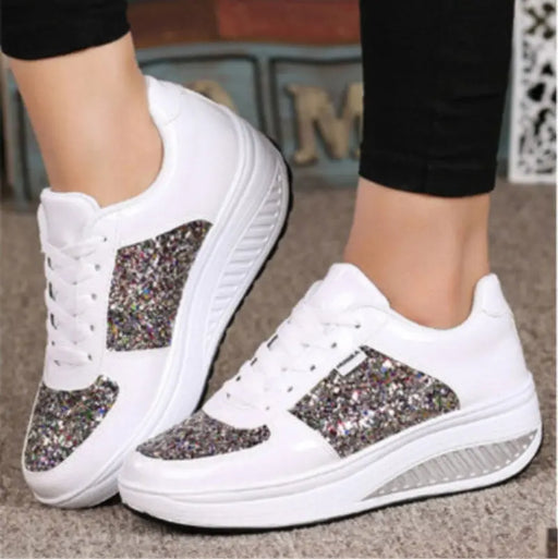 Shimmer Stride Sequin Sneakers