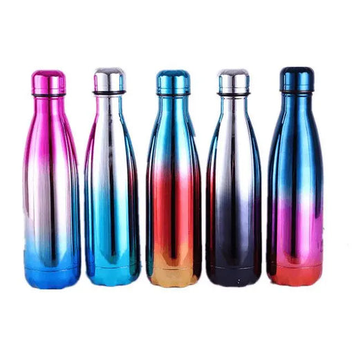 Gradient Color Stainless Steel Insulated Vacuum Water Bottle, 16.9 oz. (Multiple Styles)