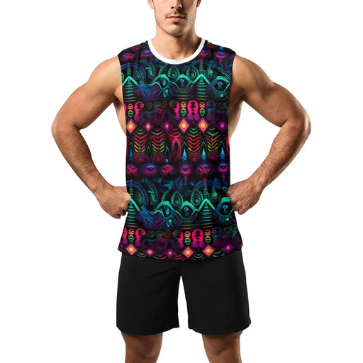 X-Series™ - Psychedelic Vibe Tank Top  White-2XL