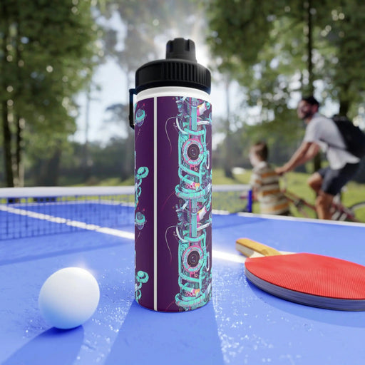 TechnoTower - Stainless Steel Water Bottle, Sports Lid - Full-X