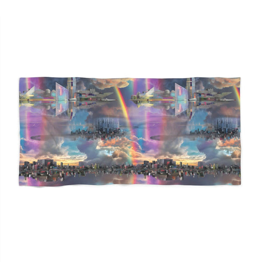 City on the Water - Soft Beach Towel - Full-X
