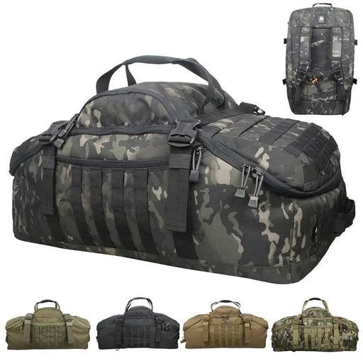 Military Tactical Backpack and Duffle Bag - Waterproof for Sports, Gym, and Camping - Men's Army Sport Travel Bag (Multiple Styles and Sizes) - Full-X