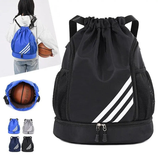 Drawstring Gym Backpack with Large Storage - Full-X